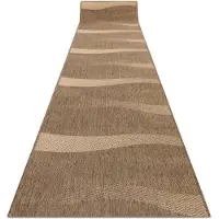 Rugsx Löpare SIZAL FLOORLUX design 20212 kaffe / mais 70 cm 70x170 cm