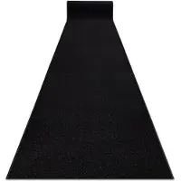Rugsx Löpare KARMEL enkel, en färg svart 140 cm 140x230 cm