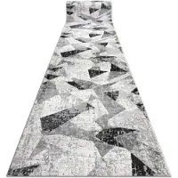 Rugsx Modern Löpare TULS 51211 geometrisk antracit 120 cm 120x560 cm