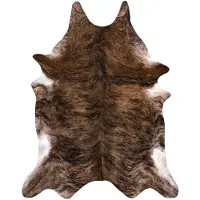 Rugsx Matta Artificial Cowhide, Cow G5072-1 Brun Leather 100x150 cm