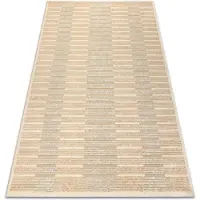 Rugsx FLUX 461.124.SA110 ullmatta OSTA - Geometrisk, strukturell, loft beige / kräm 120x170 cm
