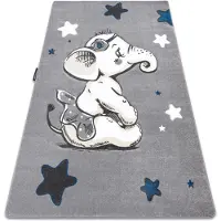 Rugsx Matta PETIT ELEPHANT STARS grå 160x220 cm