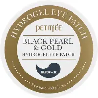 Petitfee Petitfee, Svarta pärlor & guld Hydrogel ögonband, 60 band