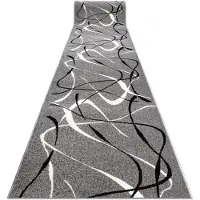 Rugsx Löpare SILVER CHOCO grå 100 cm 100x280 cm