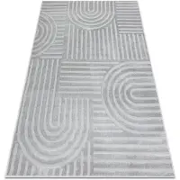Rugsx Matta BALANCE 1918 grå - Geometrisk, strukturell, glamour 240x330 cm