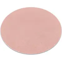 Rugsx Modern tvätt matta LINDO circle rosa, halkskyddad, lurvig cirkel 150 cm