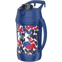 Under Armour Halv Gallon Vattenflaska Isolerad, 64oz med Handtag, Hängare, Läcksäker, för Baseball, Fotboll & Mer