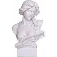 Danila-Souvenirs Marmor byst staty skulptur antik grekisk mytologi gudinnan Artemis (Diana) 15 cm, 370 g