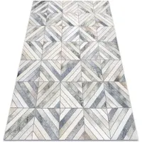 Rugsx Matta PATCHWORK 21721 beige / grå - Kohud, geometrisk 160x230 cm