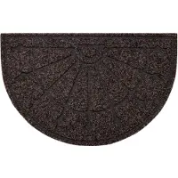 Rugsx Dörrmatta halkskydd PATIO 7097 halvcirkel utomhus, inomhus - brun 50x77 cm