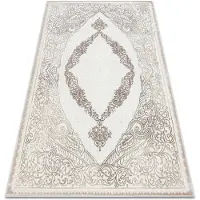 Rugsx Matta CORE 8111 Ornament Vintage - struktur, två nivåer av hudna, beige 160x220 cm