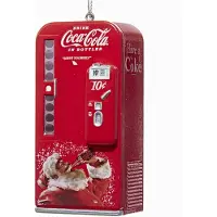 Kurt S. Adler Vintage Coca Cola Automat med Santa Julgransprydnad