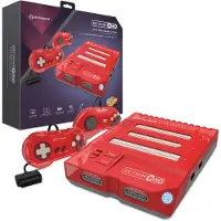 Hyperkin RetroN 3 HD 3-i-1 Retro Spelkonsol för NES, Super Famicom och Genesis/Mega Drive (Jasper Red)