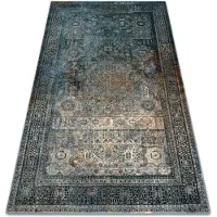 Rugsx Ullmatta OMEGA Mamluk Vintage, rosett mörkblå 300x400 cm