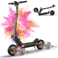 KUKIRIN JOYOR S10-SZ -- Scooter électrique - Deux moteurs 1000 W, batterie 60 V 18 Ah - Vitesse maximale 60 km/h - Noir