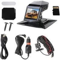 Melitt 1080P HD Dash Cam Bilvideoinspelare med Mittkonsol Bil-DVR-Videoinspelare Parkeringsövervakning med 32G-Kort