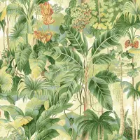 Tommy Bahama - Peel and Stick Designer Tapet Premium Botanisk Tapet fr Sovrum Pulver Rum Kk Sjlvhftande Vinyl 30,75 Sq Ft Tckning (Nature Lo