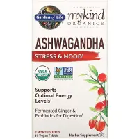 Garden of life , Organics, Ashwagandha, 60 veganska tabletter