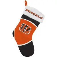 Foco Cincinnati Bengals NFL Christmas Stocking - Plush Limited Edition Holiday Stocking - Visa din laganda med officiellt licensierade fotbollsfa