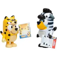 Bluey Figure 2-Pack - Djurkostymer 2,5 tums figurer med tillbehr Barn kan terskapa sina favoritgonblick frn avsnittet - Onesies