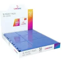 GameGenic 18-fickor Sidsladdningssidor (50-pack) | För standard och japanska kort | Hållbar samlare