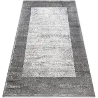 Rugsx Modern NOBLE matta 9730 65 Ram vintage - structural två nivåer av hudna kräm / grå 80x150 cm