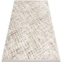 Rugsx Modern matta DUKE 51550 beige / kräm - Spalje, strukturerad, mycket mjuk, fransar 180x270 cm