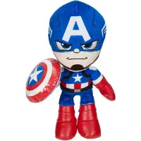 Mattel Marvel Plush Character Figure 8-tums Captain America Super Hero Mjuk docka i roliga tyger samlarpresent fr barn och fans frn 3 r och uppt