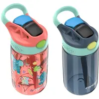 CONTIGO barn vattenflaska med omdesignad autospout halm 14 oz 2-pack