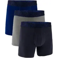 Under Armour Performance Cotton Boxer - Solid 6-in 3-pack Midnight Navy - Core MD