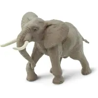 Safari Ltd. African Bull Elephant Figurine - Realistic 7.6 " Wildlife Figure - Education Toy for Boys Girls and Kids Ages 3+