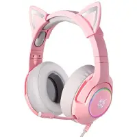 Onikuma K9 Rosa RGB Gaming-hörlurar