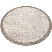 Rugsx MATTA SIZAL FLOORLUX 20401 Ram CIRKEL champagne / taupe cirkel 160 cm