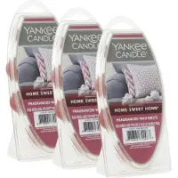Yankee candle Home Sweet Home Wax smlter 6 Rkning (paket 3) Idealisk fr anvndning i alla vaxvrmare perfekt fr DIY -ljus