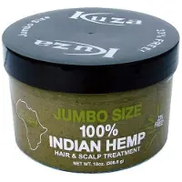 Kuza 100% Indisk Hampahår & Huvudbottenbehandling - Förbättrar Torrt Hår och Huvudbotten - JUMBO 18 oz