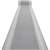 Rugsx Löpare BCF MORAD Grek grekisk grå 120 cm 120x430 cm