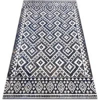 Rugsx Modern matta MUNDO E0561 diamanter, sicksack 3D utomhus blå / beige 200x290 cm