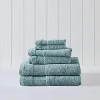 Tommy Bahama - Badlakan Absorbent & blekbestndig Badrum Essentials Oeko-Tex Certified (Island Retreat Turquoise 6-delad)