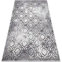 Rugsx Modern NOBLE matta 1532 45 Vintage, Marockansk spaljé - structural två nivåer av hudna grå 120x170 cm