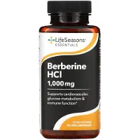 LifeSeasons , Berberin HCl, 1,000 mg, 90 Veg Caps (333 mg per Capsule)