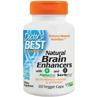 Doctors Best , Naturliga Hjärnstimulerare, 60 Veggie Kapslar
