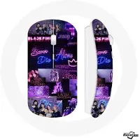 CAPACHEAP Souris sans fil - Blackpink - Lovesick Girls - Couleur noire - Clé USB wifi incluse - Compatible Mac et PC