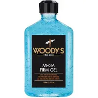 Woody's Mega Firm Hair Styling Gel fr mn Alkoholfri skapar kropp och glans med starkt hll hrgel -12 fl oz 1 st