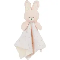 Gund Baby Hllbart mjuk kanin Lovey mjukdjursplyschfilt gjord av 100 % tervunnet material fr bebisar och nyfdda Rosa/Cream 10