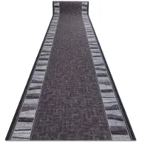 Rugsx Löpare anti-halk LINEA gum grå 67cm 67x310 cm
