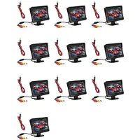 Semoic 10X 9V-24V 4,3 Tums Bilbacksmonitorsats TFT LCD Bilbackkamera Backlägesparkeringssystem Monitor Utan Kamera