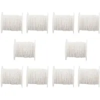 Typecat 10X Candle Wick, Flat Wick, Round Wick, Lamp Wick, Coil - 61 M, for the Production of Candles