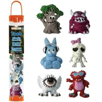 Safari Ltd. Friendly Monsters TOOB - 6 miniatyrmonsterfigurer - Fantasifullt leksaksset fr pojkar, flickor och barn i ldrarna 3+