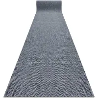 Rugsx Dörrmatta halkskydd 100 cm MAGNUS 2954 Sicksack utomhus, inomhus grå 100x300 cm