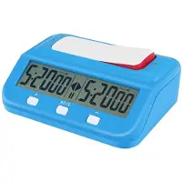 Jojomino Chess Basic Digital Schackklocka och Speltimer, Exakt Digital BäRbar Klocka, Digital Klocktimer (Blå)
